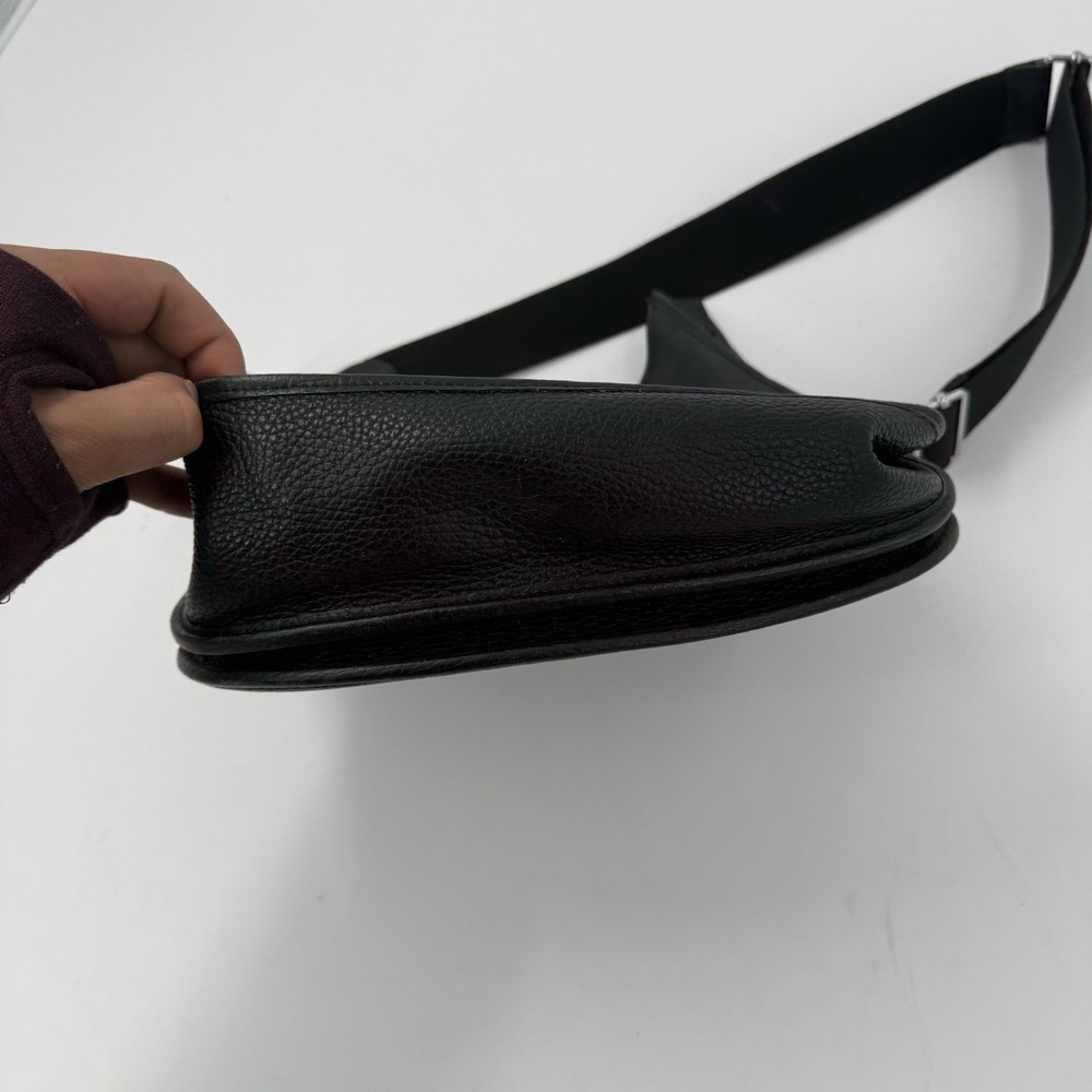 Hermes Evelyne PM Black Clemence Leather Crossbody Bag France - Picture 6 of 16